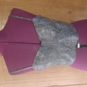 SAY WHAT FAUX SNAKE SKIN HALTER TOP